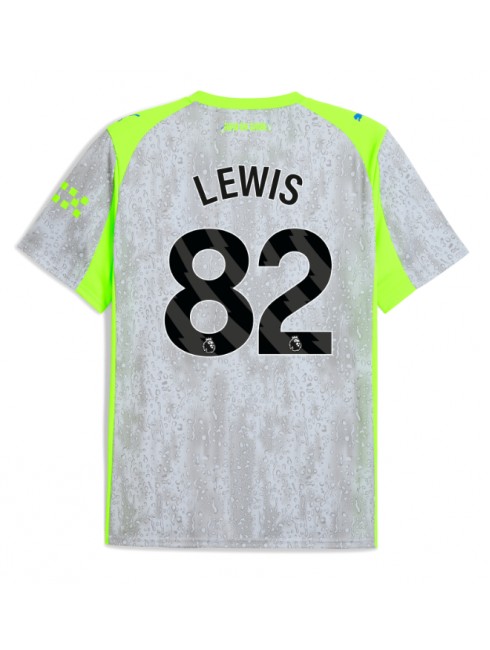 Muži Futbalové oblečenie Manchester City Rico Lewis #82 2025-26 Krátky Rukáv - Tretina Muži Futbalové oblečenie Manchester City Rico Lewis #82 2025-26 Krátky Rukáv - Tretina